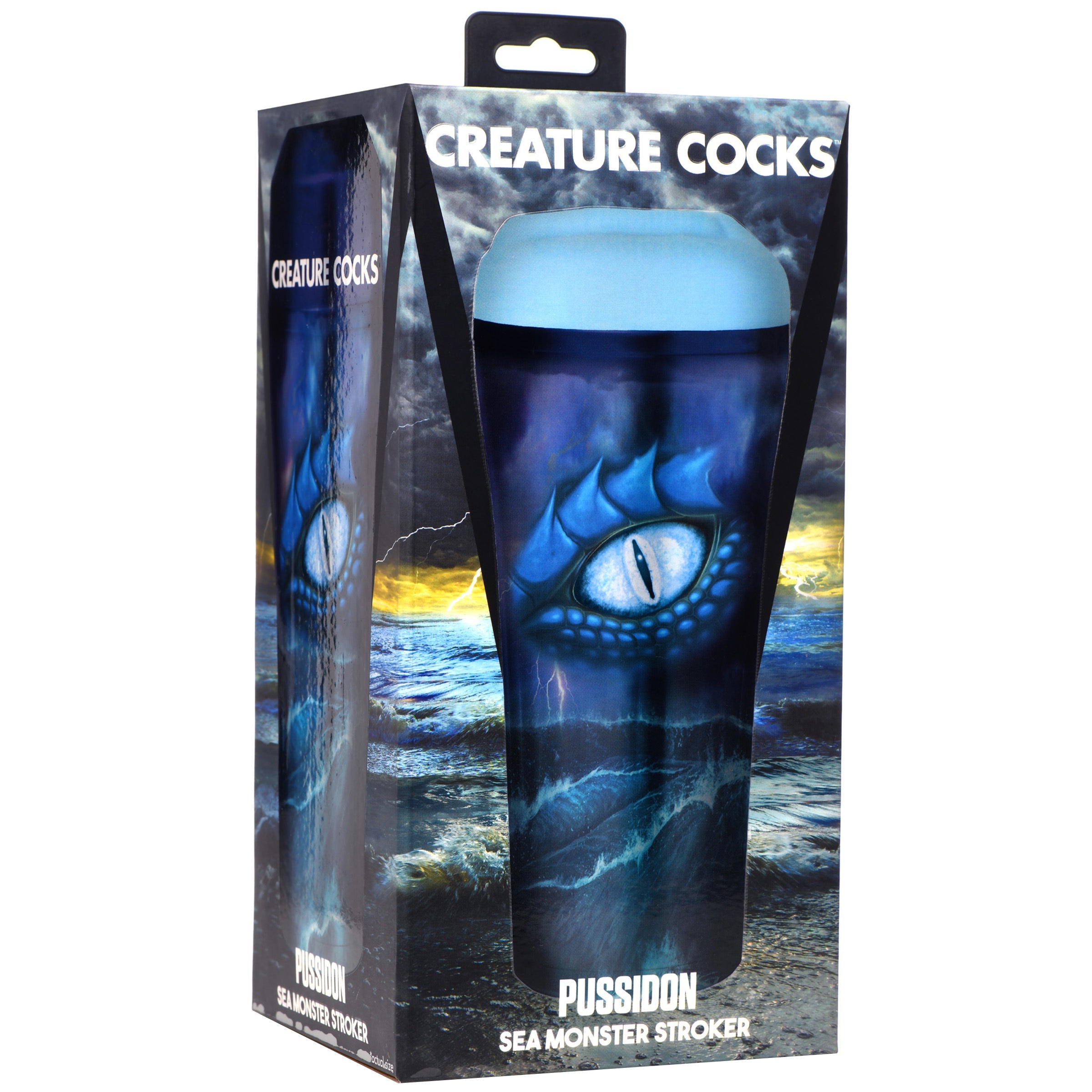 Creature Cocks Pussidon Sea Monster Stroker - Blue/Black