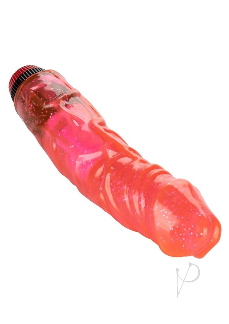 Hot Pinks Devil Dick Vibrating Dildo 8in - Pink