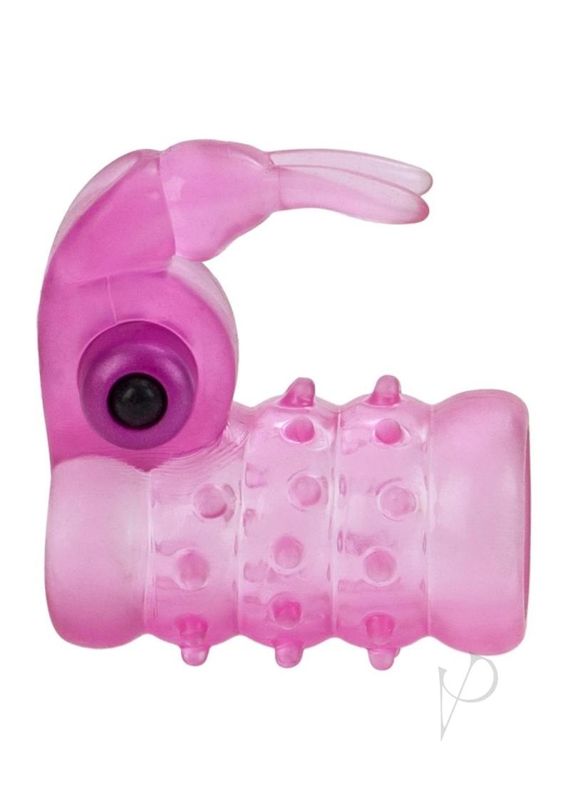 Basic Essentials Stretchy Vibrating Bunny Enhancer