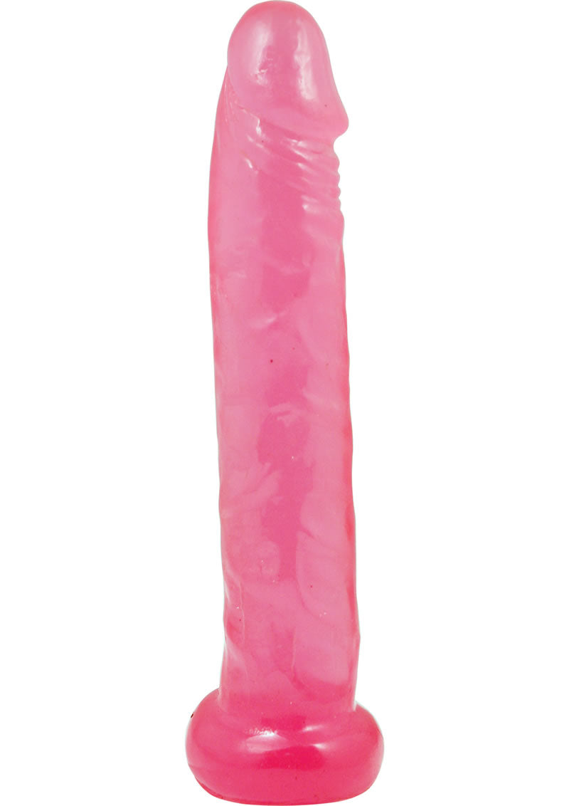 Adam And Eve Pink Jelly Slim Dildo