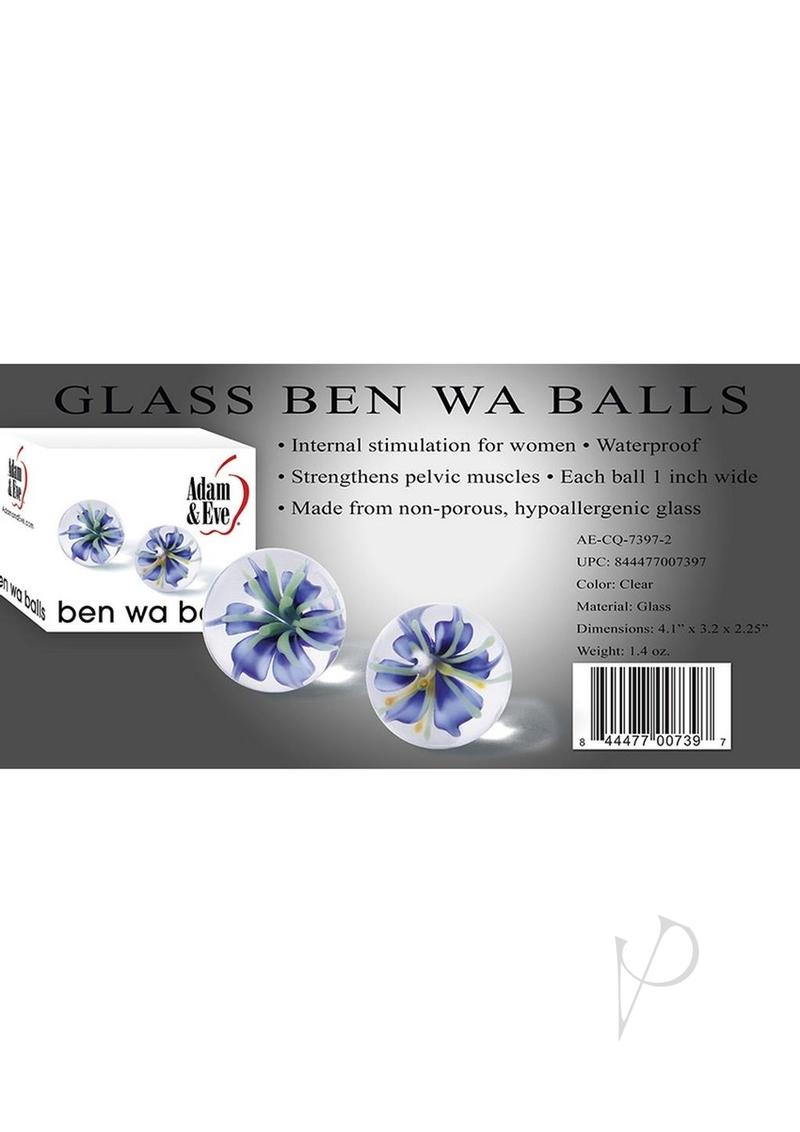 Adam and Eve Glass Ben Wa Balls