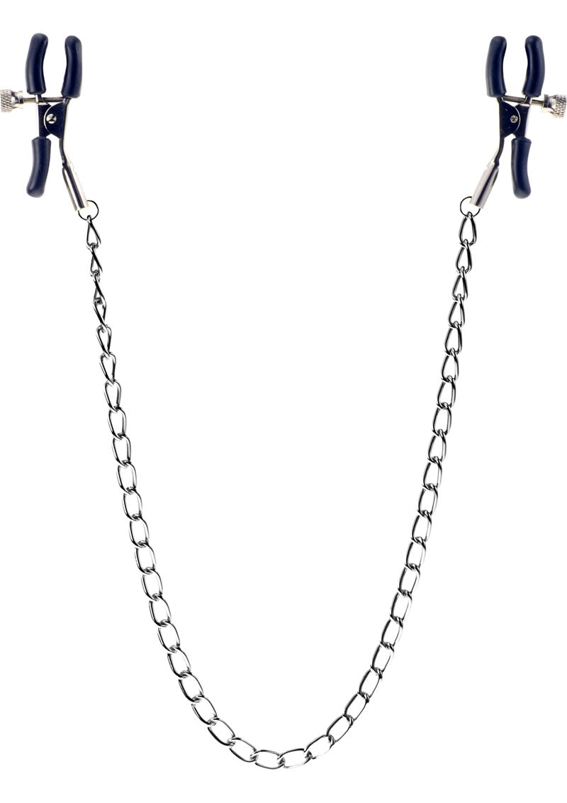 ME YOU US Squeeze & Please Adjustable Nipple Clamps with Chain