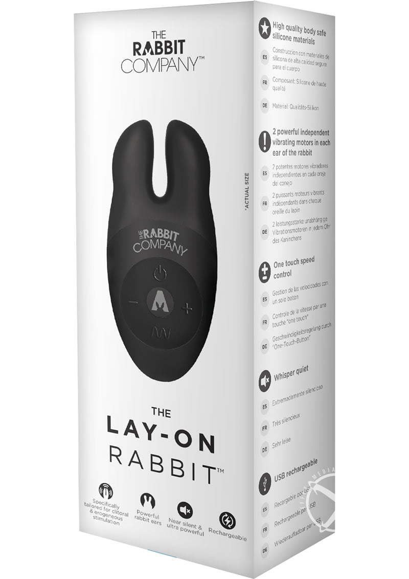 The Lay On Rabbit Rechargeable Silicone Massager