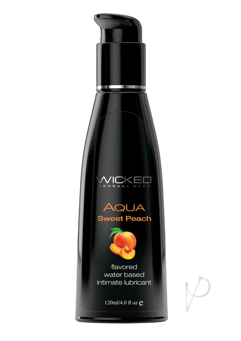 Aqua Sweet Peach Flavored Water Based Lubricant