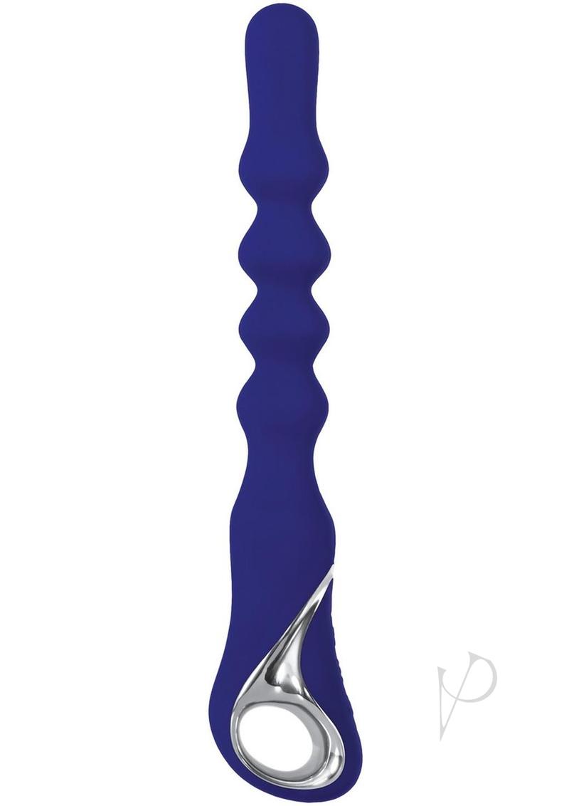 Adam & Eve The Bad Ass Booty Vibrator with Power Boost Rechargeable Silicone Anal Beaded Vibrator