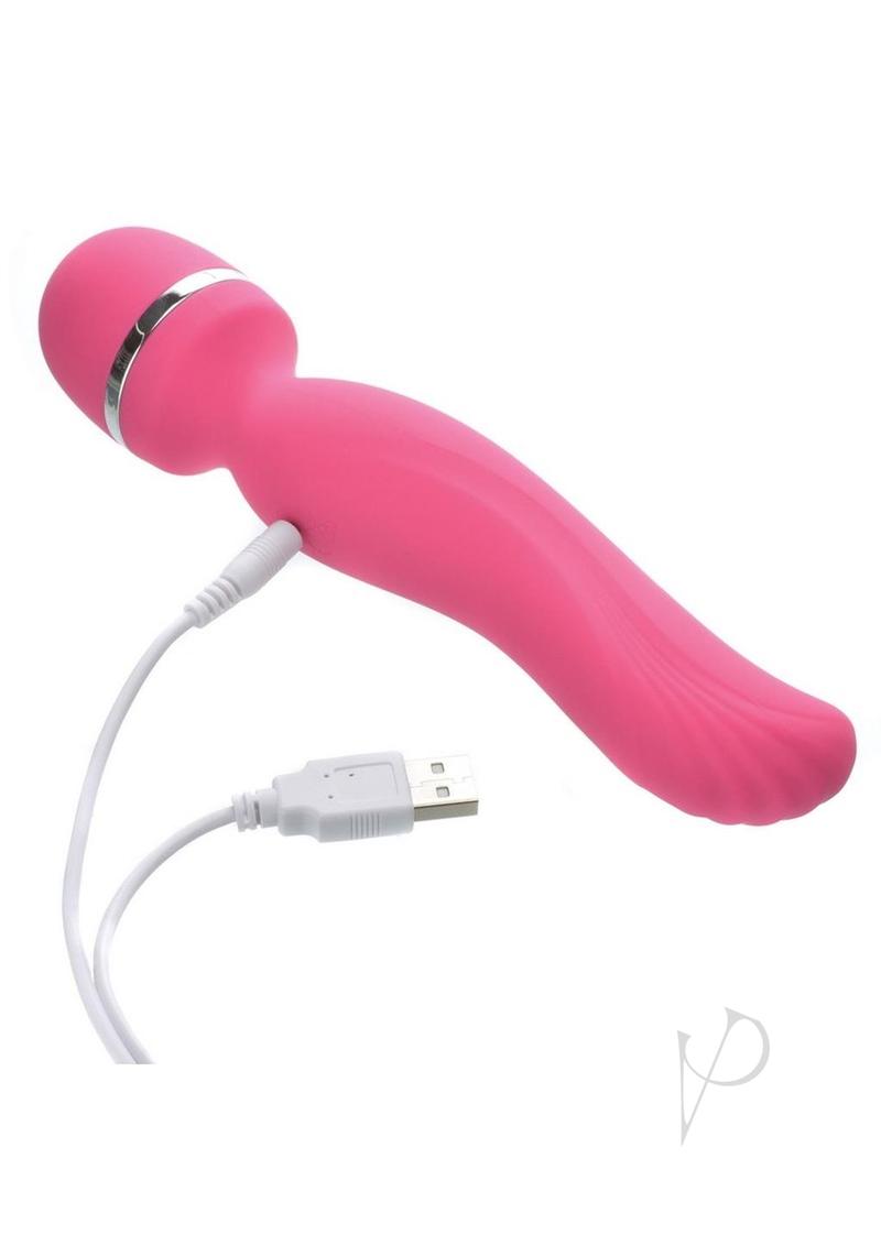 Adam & Eve The Intimate Curves Rechargeable Silicone Wand Massager