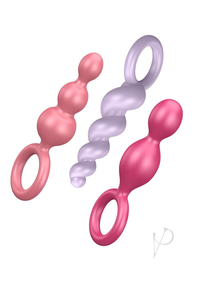 Satisfyer Booty Call Silicone Textured Anal Plugs