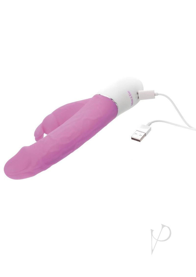 Adam & Eve Eve's Realistic Rabbit Rechargeable Silicone Rabbit Vibrator