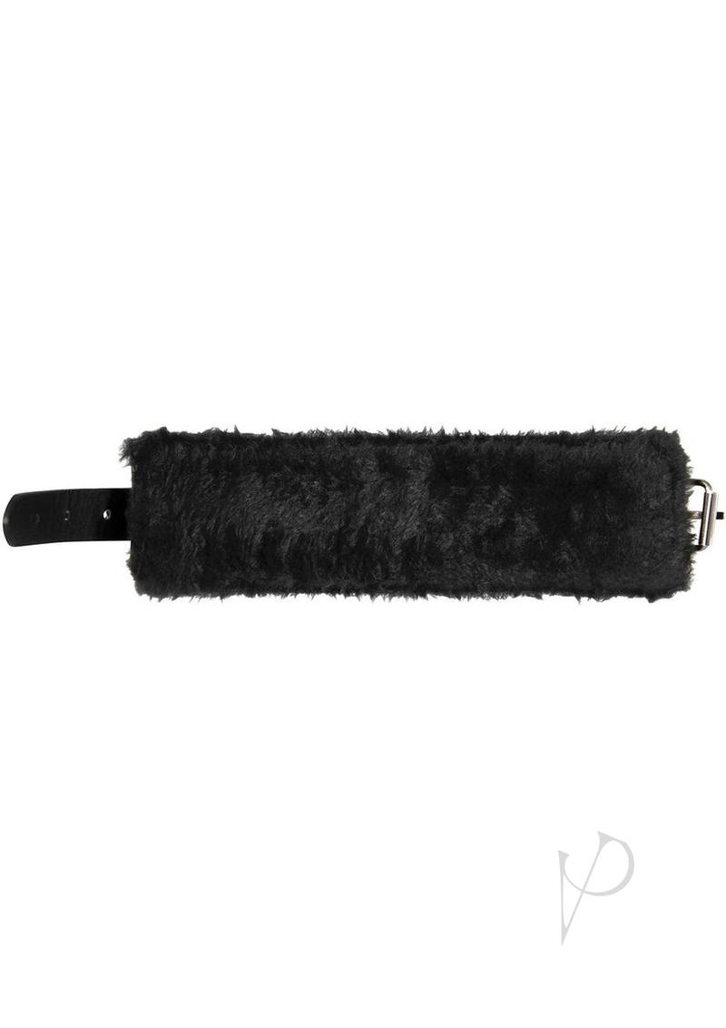 Adam & Eve's Hog Tie Adjustable Vegan Leather Faux Fur Cuffs