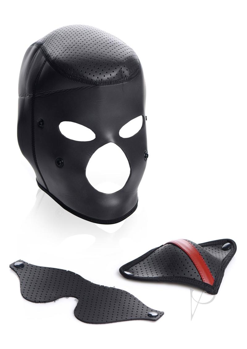 Master Series Scorpion Hood with Removable Blindfold and Face Mask